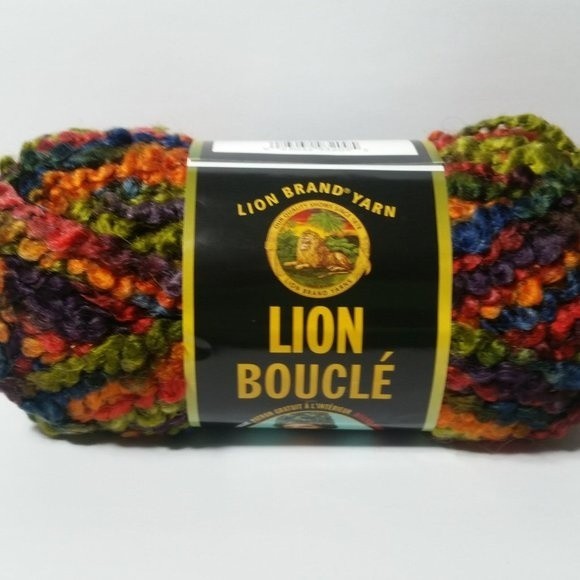 7 Skeins Mohair Blend Yarn Boucle ~ Hard Candies